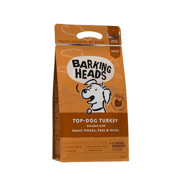 Barking Heads Top Dog Turkey Dry Dog Food - 2 kg